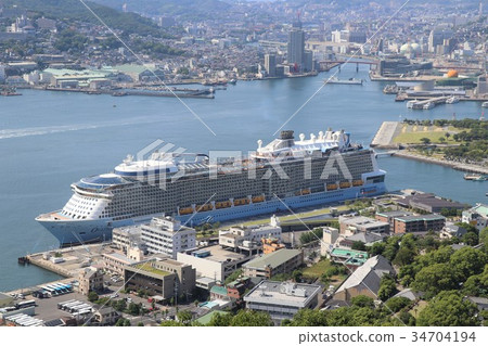 Luxury cruise ship entrance 34704194