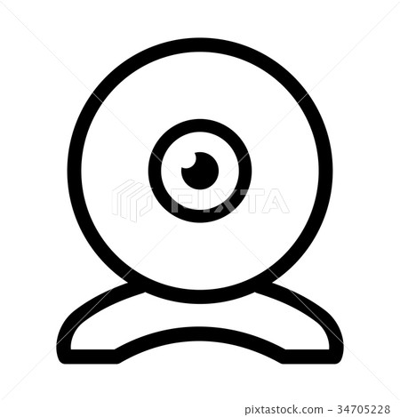 webcam icon on white background 34705228