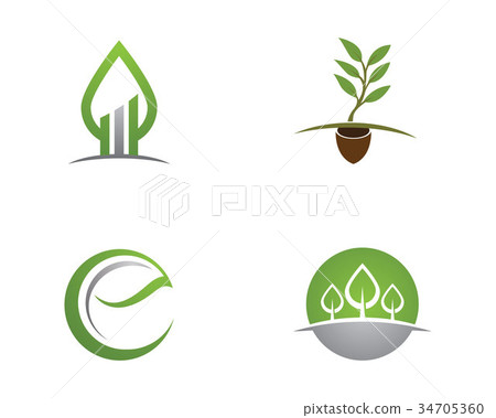 Logos of green leaf ecology nature element vector Logos of green leaf ecology nature element vector 34705360