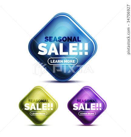 Glass sale icons Glass sale icons 34706927