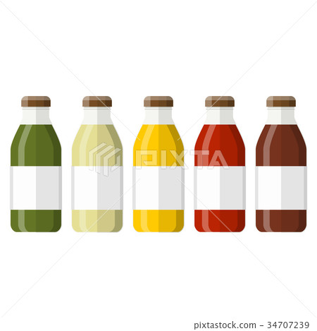 juice in a glass bottle 34707239