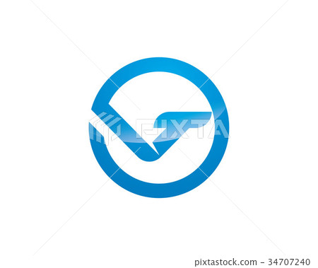 V Letter Logo Business Template 34707240
