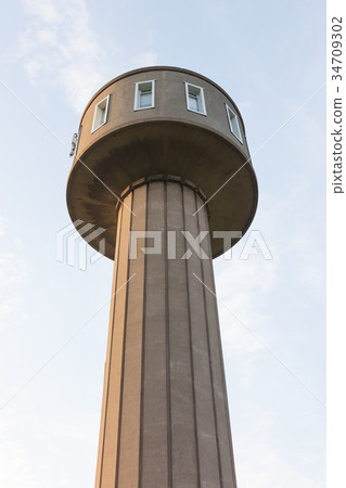 Old water tower from the 1950s Old water tower from the 1950s 34709302