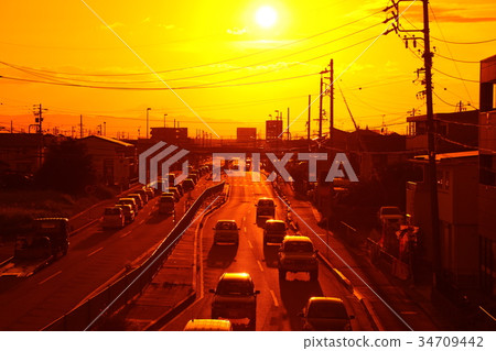 Sunset scenery 34709442