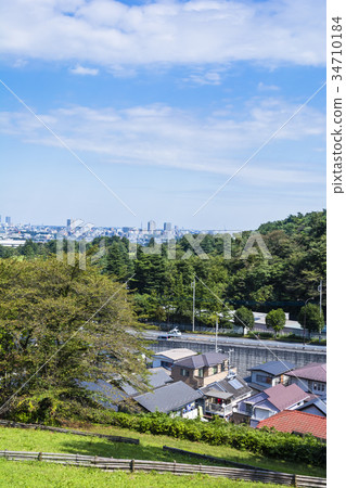 Tama city overlooking the hill, Fuchu Town Tama city overlooking the hill, Fuchu Town 34710184
