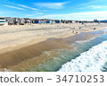 在Hermosa海灘的早晨，加利福尼亞 34710253