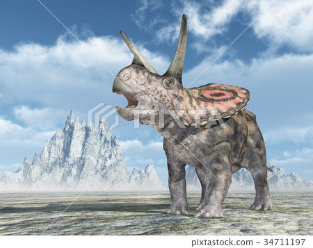 Dinosaur Torosaurus 34711197