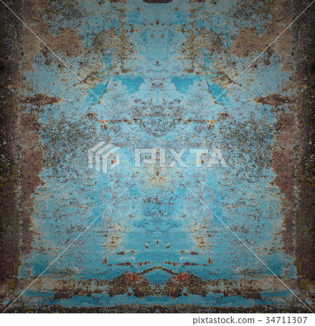 Multicolored metal surface 34711307