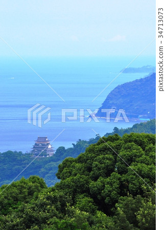 熱海城堡和大海 熱海城堡和大海 34713073