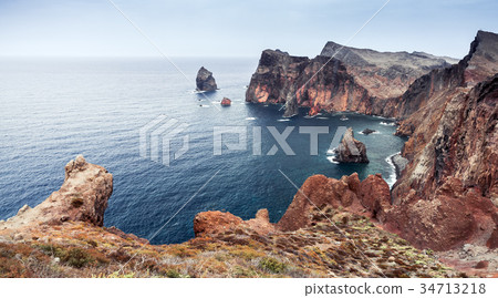 Portuguese island of Madeira, coastal landscape 34713218