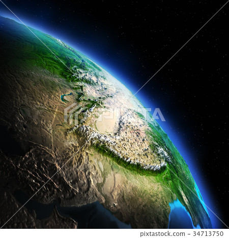 Earth night 3d rendering planet 34713750