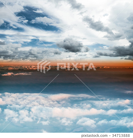 Clouds in sky atmosphere panorama 34713888