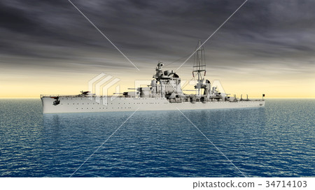 Italian heavy cruiser of World War II 34714103