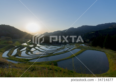 水稻梯田的風景 34714877