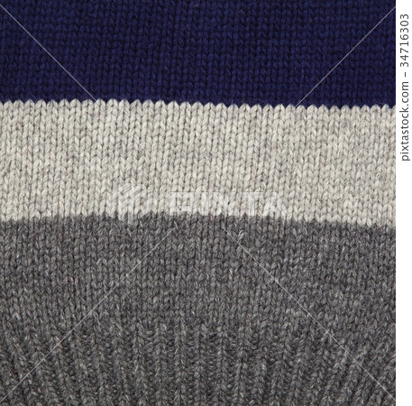 Gray and blue wool. Gray and blue wool. 34716303