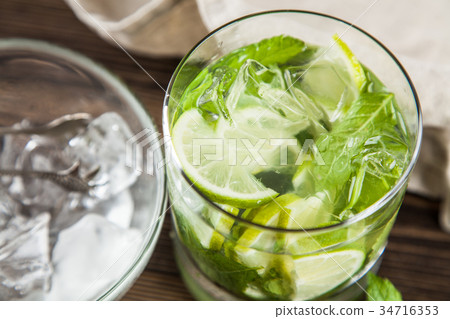 Mojito cocktail on dark background 34716353
