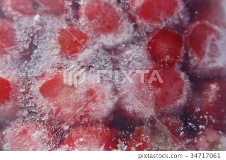 victoria frozen fruit. background 34717061
