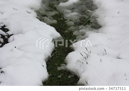 winter creek in white fluffy snow. winter New winter creek in white fluffy snow. winter New 34717311