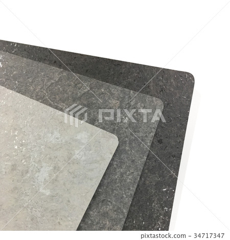 Laminated grey stone texture isolated on white. 34717347