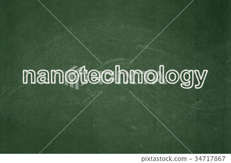 Science concept: Nanotechnology on chalkboard Science concept: Nanotechnology on chalkboard 34717867
