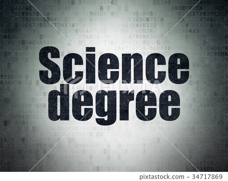 Science concept: Science Degree on Digital Data 34717869