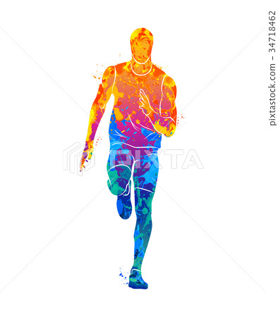 Running, sprinter, athlete 34718462