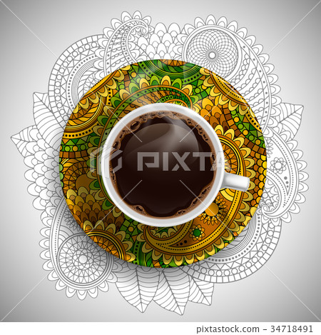 Luxury coffee cup 34718491