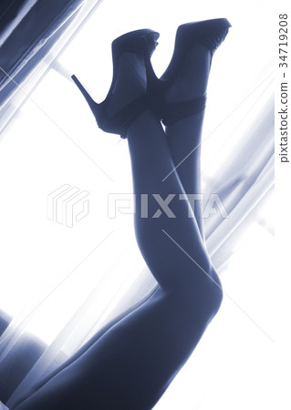 Sexy legs young lady 34719208