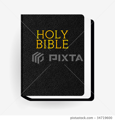 Leather Holy Bible. Book Pictogram. Vector Icons Leather Holy Bible. Book Pictogram. Vector Icons 34719600