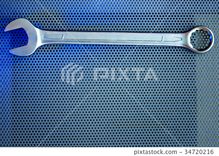 big spanner on a background 34720216