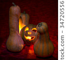 halloween, evil pumpkin candles gloom 34720556