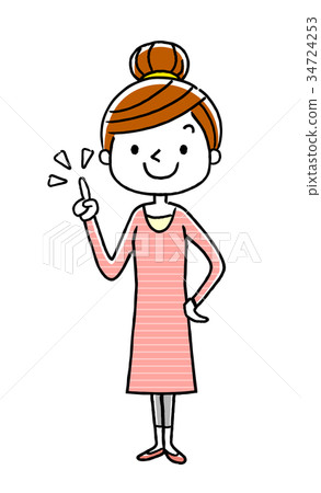 Young Woman: Check Point - Stock Illustration [34724253] - PIXTA