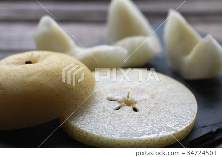 易於食用的切塊二十世紀梨 34724501