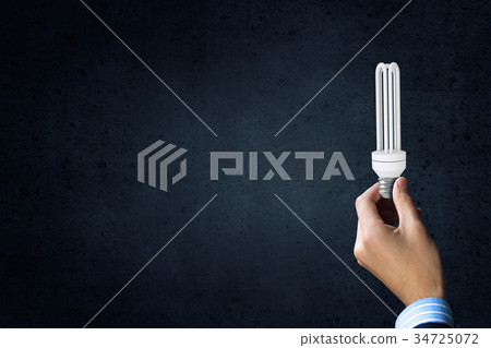 Bulb in hand Bulb in hand 34725072