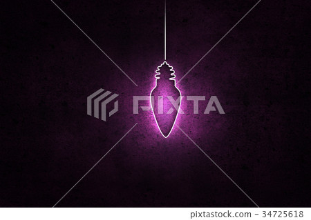 Hanging light bulb 34725618