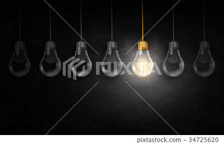 Hanging light bulb Hanging light bulb 34725620
