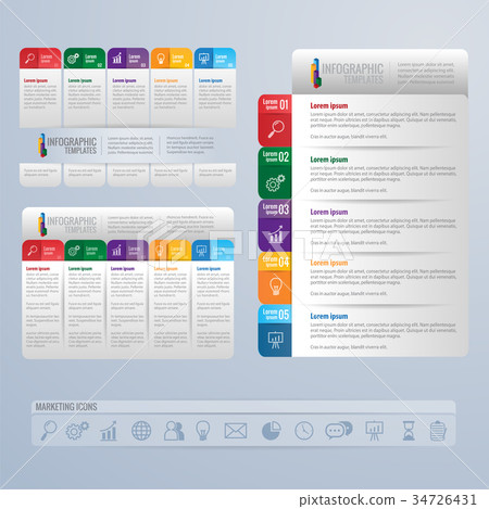 infographics template design and marketing icons infographics template design and marketing icons 34726431