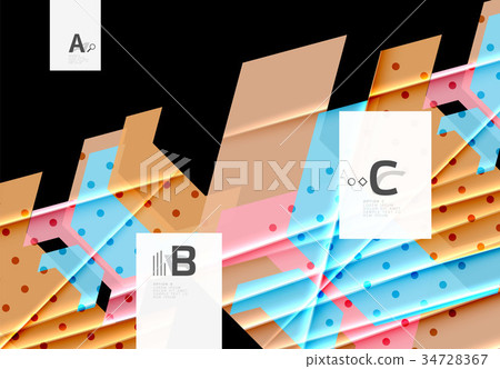 Triangles and geometric shapes abstract background 34728367