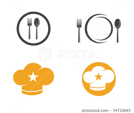hat chef with star logo template 34728665