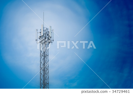 communication tower antenna repeater tower  34729461