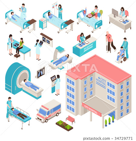 Hospital Isometric Set Hospital Isometric Set 34729771