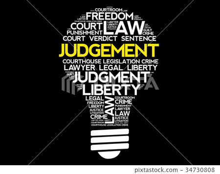 Judgement bulb word cloud Judgement bulb word cloud 34730808