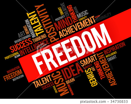 Freedom word cloud Freedom word cloud 34730833