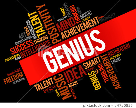 Genius word cloud collage Genius word cloud collage 34730835