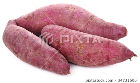 Sweet potato isolated on white background Sweet potato isolated on white background 34731600