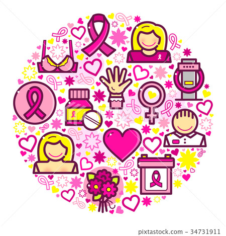 Breast Cancer concept design vector illustration 34731911