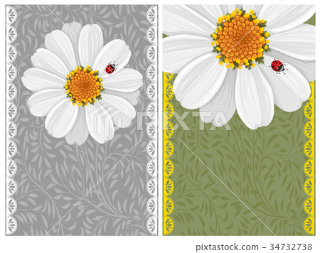 Vintage floral background 34732738