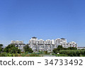 High-rise houses under fine weather 34733492