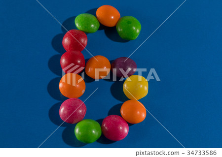 Image of colorful and tasty candies skittles six Image of colorful and tasty candies skittles six 34733586
