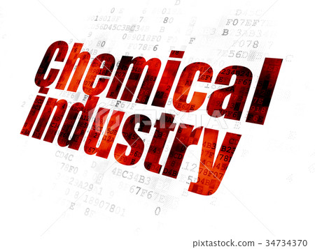 Industry concept: Chemical Industry on Digital Industry concept: Chemical Industry on Digital 34734370